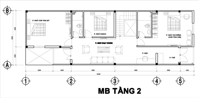 Dành cho 5 phòng ngủ